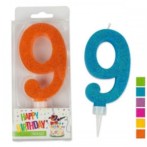 OEM Trend Glitter Candles Maxi No. 9 942074 4032722942074