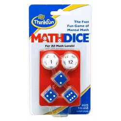 ThinkFun Math Dice Logic Game 001510 019275015107