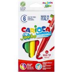 CARIOCA Μαρκαδόροι JUMBO 6 Χρώματα 40568 8003511405687