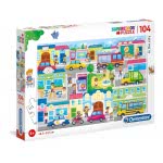Clementoni Kids Puzzle Super Color The City 104 Pcs 1210-27114 8005125271146