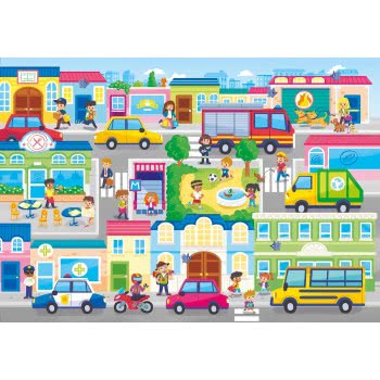 Clementoni Kids Puzzle Super Color The City 104 Pcs 1210-27114 8005125271146