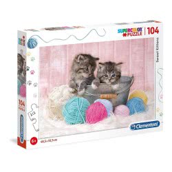 Clementoni Παιδικό Παζλ Color Sweet Kittens 104 Τμχ 1210-27115 8005125271153