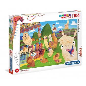 Clementoni Kids Puzzle Super Color Llama 104 Pcs 1210-27279 8005125272792