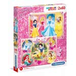 Clementoni Παιδικό Παζλ Color Princess 2X60 Τμχ 1200-07133 8005125071333