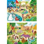 Clementoni Kids Puzzle Super Color Zoo 2X60 Pcs 1200-21603 8005125216031