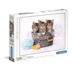 Clementoni Puzzle High Quality Collection Kittens And Soap 500 Pcs 1220-35065 8005125350650