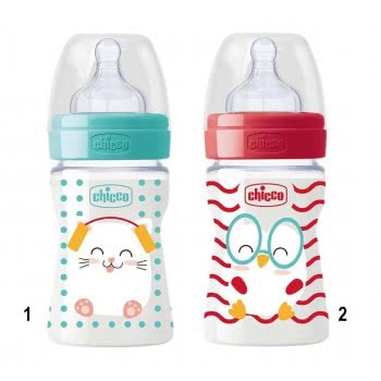 Chicco Πλαστικό Μπιμπερό Well-Being Pop Friends Θήλη Σιλικόνης 150Ml 0+ - 2 Σχέδια A60-09500-00 8058664086085