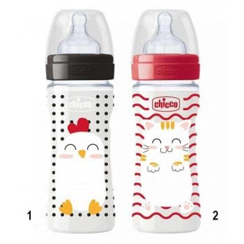 Chicco Πλαστικό Μπιμπερό Well-Being Pop Friends Θήλη Σιλικόνης 250Ml 2M+ A60-09501-00 8058664086092