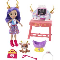 Mattel Enchantimals Γιατρός Για Ζωάκια - Κουκλα Και Ζωακι Φιλαράκι Με Αξεσουαρ FCC62 / GBX04 887961723274