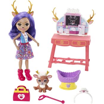 Mattel Enchantimals Γιατρός Για Ζωάκια - Κουκλα Και Ζωακι Φιλαράκι Με Αξεσουαρ FCC62 / GBX04 887961723274
