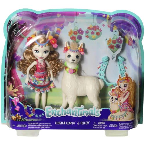 Mattel Enchantimals - Llama Κούκλα Και Μεγάλο Ζωάκι Φιλαράκι FKY72 / FRH42 887961625684