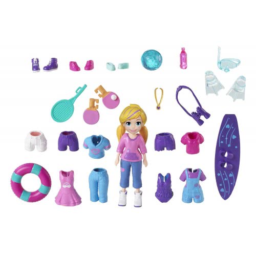 Mattel Polly Pocket Awesomely Active Pack GBF85 / GBF86 887961713817