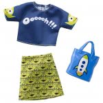 Mattel Barbie Πρωϊνά Σύνολα - Διάσημες Μόδες - Toy Story Alien Skirt And Top FYW81 / FXK75 887961694147