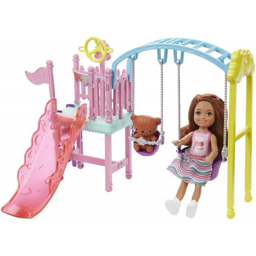 Mattel Barbie Club Κούκλα Chelsea Και Παιδική Χαρά FDB32 / FXG84 887961691047