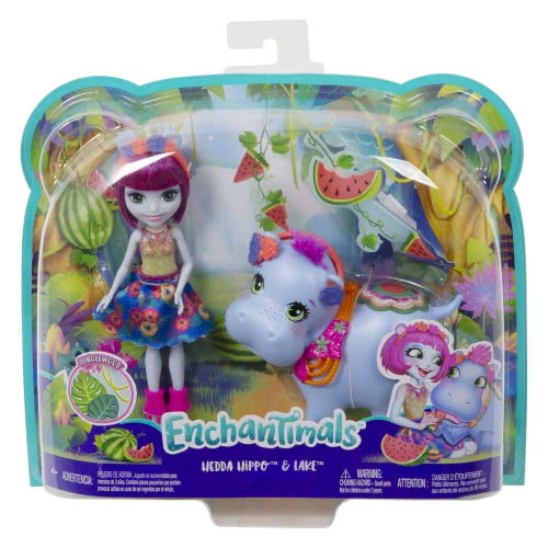 Mattel Enchantimals - Lake Κούκλα Και Hedda Hippo Ζωάκι Φιλαράκι FKY72 / GFN56 887961766615