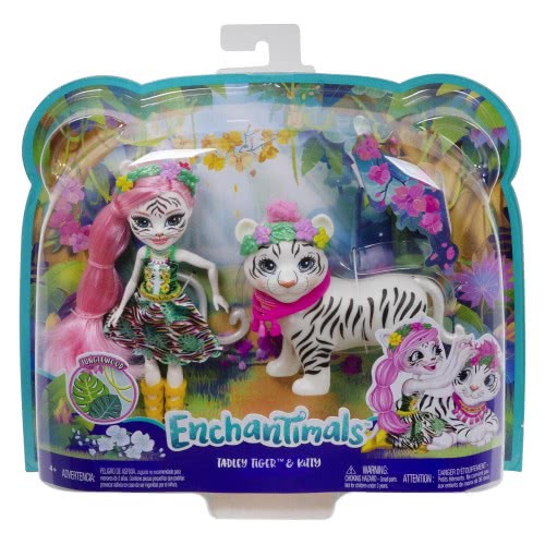 Mattel Enchantimals - Kitty Doll And Tadley Tiger Animal Friend FKY72 / GFN57 887961766622