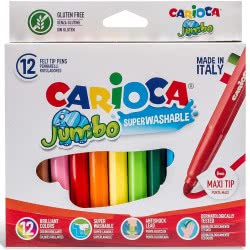 CARIOCA Μαρκαδόροι JUMBO 12 Χρώματα 40569 8003511405694