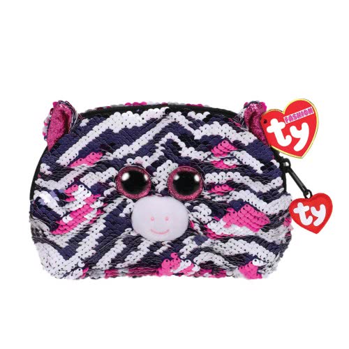 ty Fashion Sequin Accessory Bag Plush Zebra Zoey 1607-95822 008421958221