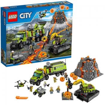 LEGO City In/Out Βάση Εξερεύνησης Ηφαιστείου 60124 5702015594851