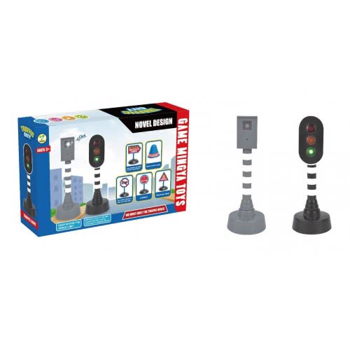 Toys-shop Choice Φωτεινοί Σηματοδότες Με Ταμπέλες Οδικής Σήμανσης JZ061819 6990119618194