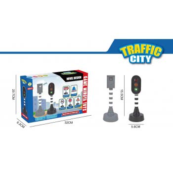 Toys-shop Choice Φωτεινοί Σηματοδότες Με Ταμπέλες Οδικής Σήμανσης JZ061819 6990119618194