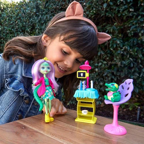 Mattel Enchantimals Χαμογελαστή Οδοντίατρος Και Ζωάκι Αλιγάτορας Andie FCC62 / GFN55 887961766516