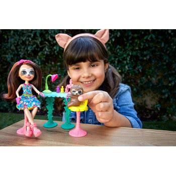 Mattel Enchantimals Slow Down Salon And Animal Friend Sela Sloth FCC62 / GFN54 887961766509