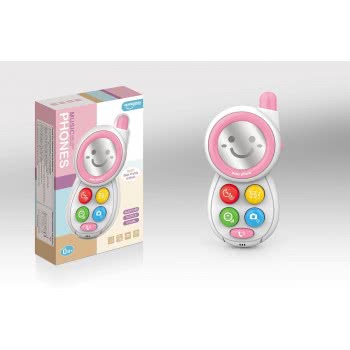 Toys-shop Choice Μουσικό Τηλέφωνο Baby Music Phone Ροζ JT009525 6990119095254