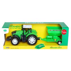 Toys-shop Choice Friction Power Farmer Tractor Set With Trailor Septic JA085623 6990119856237