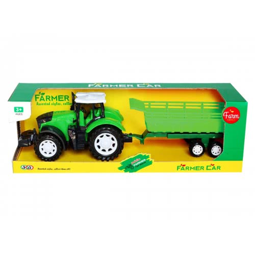 Toys-shop Choice Τρακτέρ Αυτοκούρδιστο Με Καρότσα Μεγάλη JA085632 6990119856329