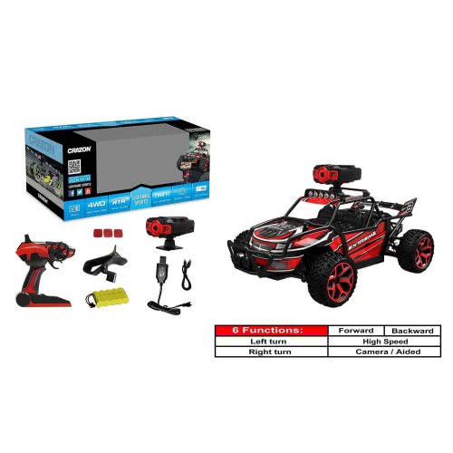 Toys-shop Choice Crazon Τηλεκατευθυνόμενο Όχημα Lightning Sports Extreme 4WD 2.4G - Κόκκινο JF061329 6990119613298