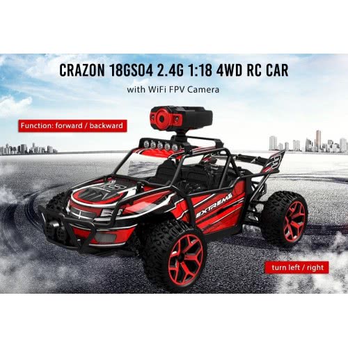 Toys-shop Choice Crazon Τηλεκατευθυνόμενο Όχημα Lightning Sports Extreme 4WD 2.4G - Κόκκινο JF061329 6990119613298