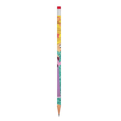 Diakakis imports Tangled Pencil With Eraser - 2 Colours 000562332 5205698440533
