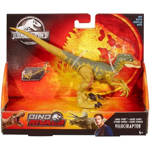 Mattel Jurassic World Basic Dinosaur Figure - Savage Strike Velociraptor GCR54 / GFG66 887961761450