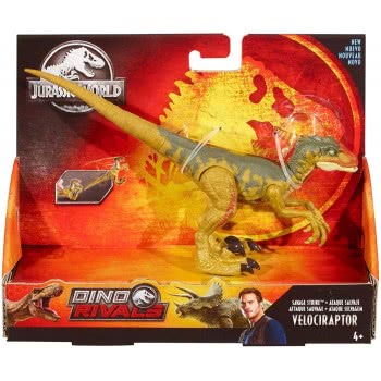 Mattel Jurassic World Βασική Φιγούρα Δεινόσαυρου Με Σπαστά Μέλη - Savage Strike Velociraptor GCR54 / GFG66 887961761450