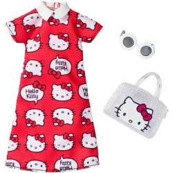 Mattel Barbie Hello Kitty Red Dress Fashion FYW81 / FKR67 887961551563
