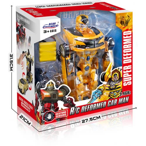 Toys-shop Choice R/C Τηλεκατευθυνόμενο Όχημα Ρομπότ Super Deformed Car Man Hornet Fighter JF060848 6990119608485