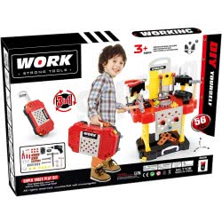 Toys-shop Choice Βαλιτσάκι-Τρόλλεϋ Και Πάγκος Εργαλείων 3 Σε 1 Με 56 Αξεσουάρ JU043595 6990119435951