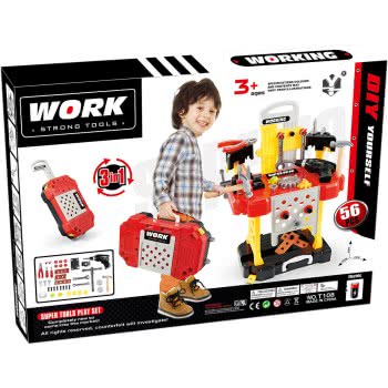 Toys-shop Choice Super Tools Playset 3 In 1 With 56 Accessories JU043595 6990119435951