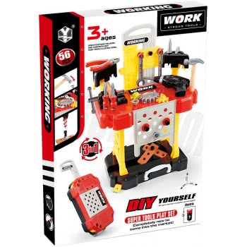 Toys-shop Choice Super Tools Playset 3 In 1 With 56 Accessories JU043595 6990119435951