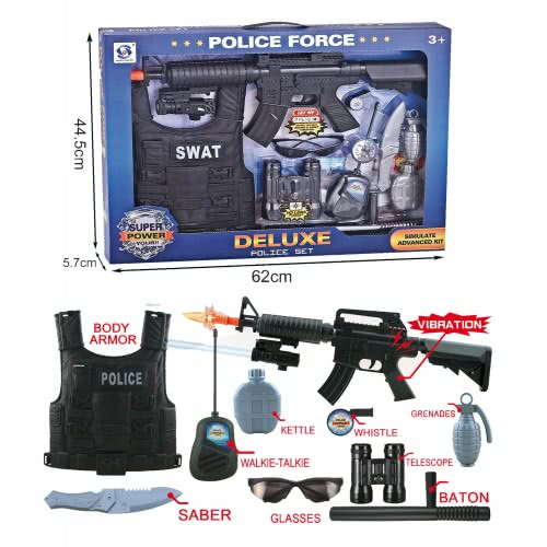 Toys-shop Choice Deluxe Police Force Σετ Επίλεκτης Αστυνομικής Δύναμης SWAT JY055613 6990119556137
