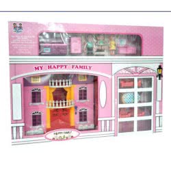 Toys-shop Choice My Happy Family Σετ Παιχνιδιού Βίλλα Με Αξεσουάρ JU043986 6990119439867
