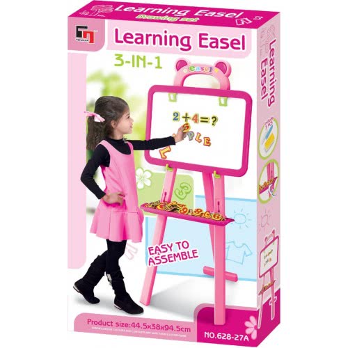 Toys-shop Choice Learning Easel Double Sided 3 In 1 - Pink JK103075 6990119030750