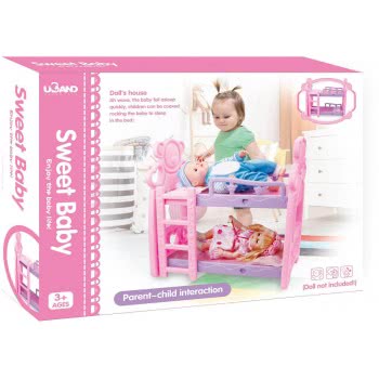 Toys-shop Choice Sweet Baby Διώροφο Κρεβάτι Κούκλας 51X30x52 Εκ. JZ061789 6990119617890