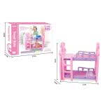 Toys-shop Choice Sweet Baby Double Doll Bed 51X30x52 Cm JZ061789 6990119617890