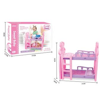 Toys-shop Choice Sweet Baby Διώροφο Κρεβάτι Κούκλας 51X30x52 Εκ. JZ061789 6990119617890