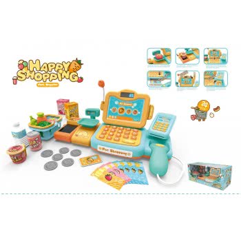 Toys-shop Choice Happy Shopping Cash Register With 24 Accessories JU046907 6990119469079