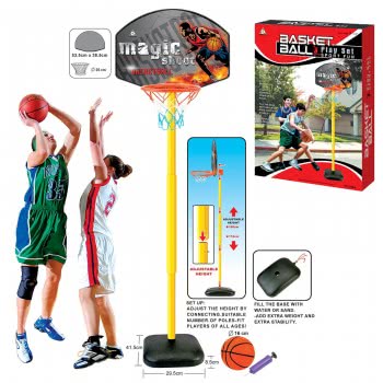 Toys-shop Choice Magic Shoot Basketball Μπασκέτα Μεγάλη Φορητή 150 Εκ. JS031395 6990119579778
