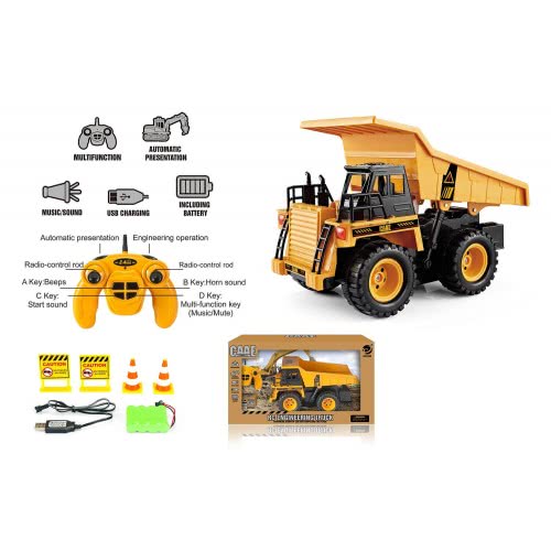 Toys-shop Choice CAAE Τηλεκατευθυνόμενο Ανατρεπόμενο Φορτηγό Engineering Truck 1:22 JF062073 6990119620739