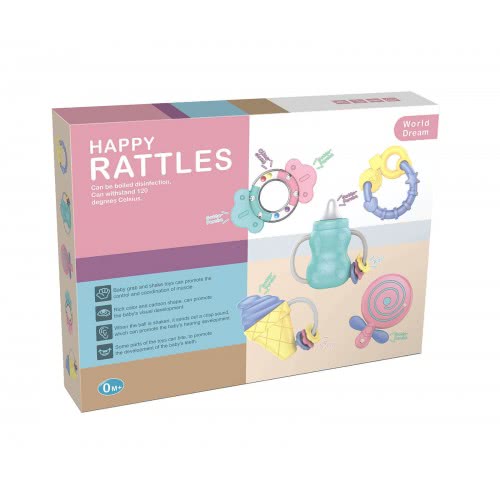 Toys-shop Choice Κουδουνίστρες Σετ Baby Happy Rattles JM082039 6990119820399